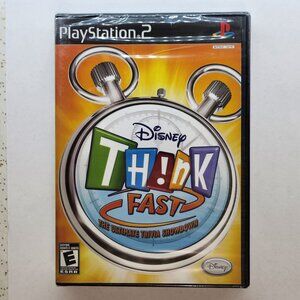 Disney Think Fast game for PS2-Factory Sealed-Game Only!